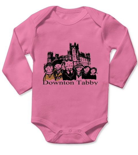 Downton Abbey Tabby - Unisex Long Sleeve Long Sleeve Baby One-Piece
