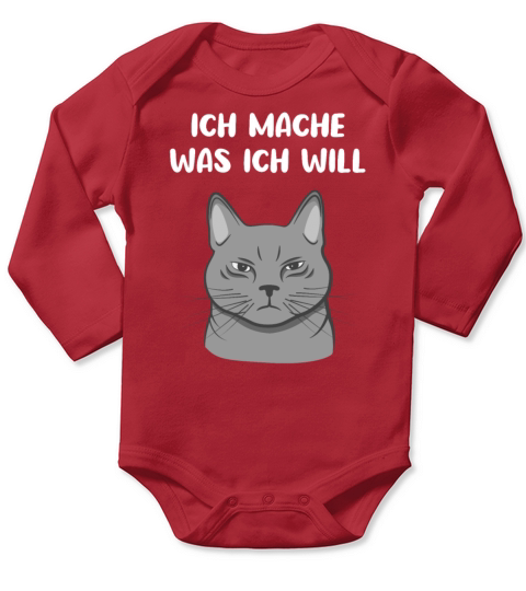 Evil Cat Sassy Kitten Funny Quote Gift Idea Long Sleeve Baby One-Piece