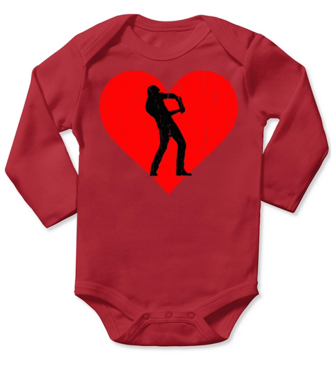 Gaming Heart Long Sleeve Baby One-Piece