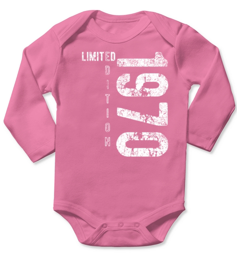 Limited Edition 1970 birthday year 1970 gift Long Sleeve Baby One-Piece