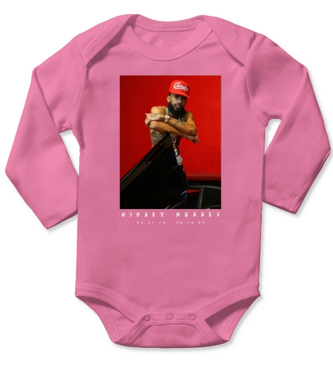 Nipsey Hussle Retro Rap Long Sleeve Baby One-Piece