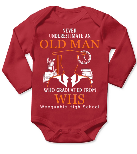 Weequahic High School Long Sleeve Baby One-Piece