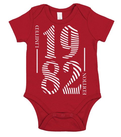 1982 Limited Edition 40th Birthday Short Sleeve Baby One-Piece