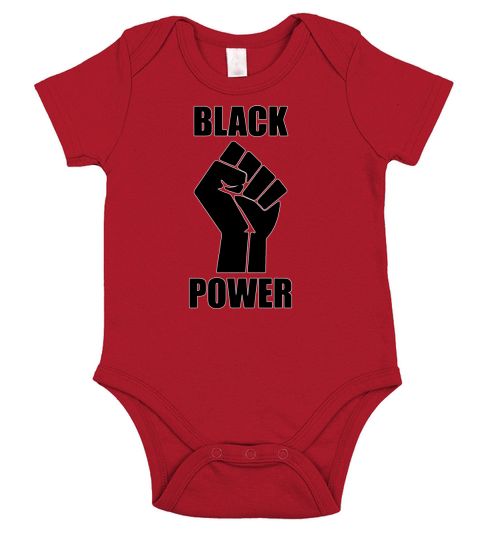 Black Power Fist Social Justice Short Sleeve Baby One-Piece