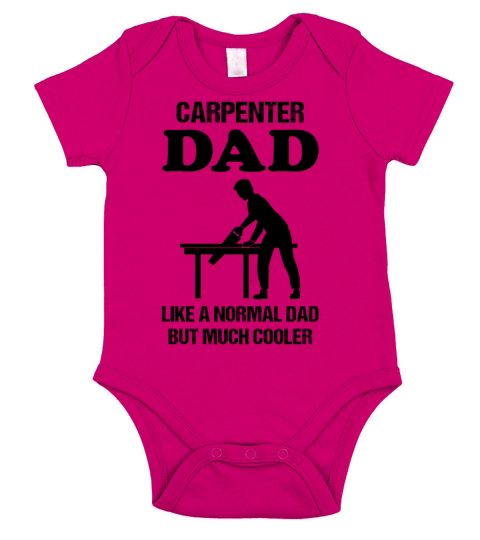 Carpenter Dad Quote Carpenter Profession Gift Short Sleeve Baby One-Piece