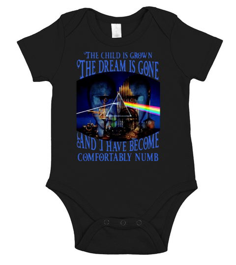 Comfortably Numb lyrics Pink Floyd Delicate Sound of Thunder shirt Short Sleeve Baby One-Piece