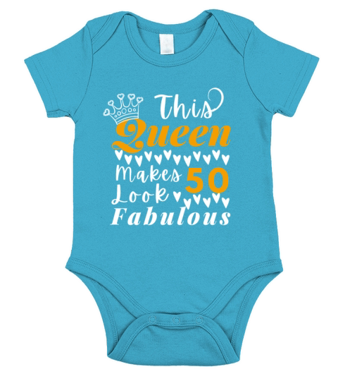 Cute Quote For 50th Birthday Queen Short Sleeve Baby One-Piece