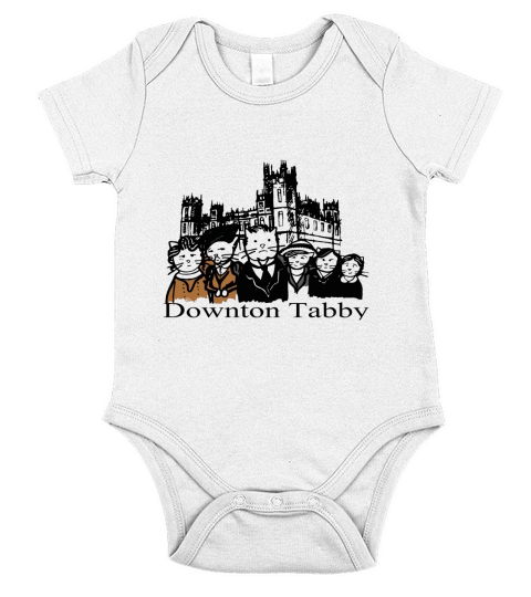 Downton Abbey Tabby - Unisex Long Sleeve Short Sleeve Baby One-Piece