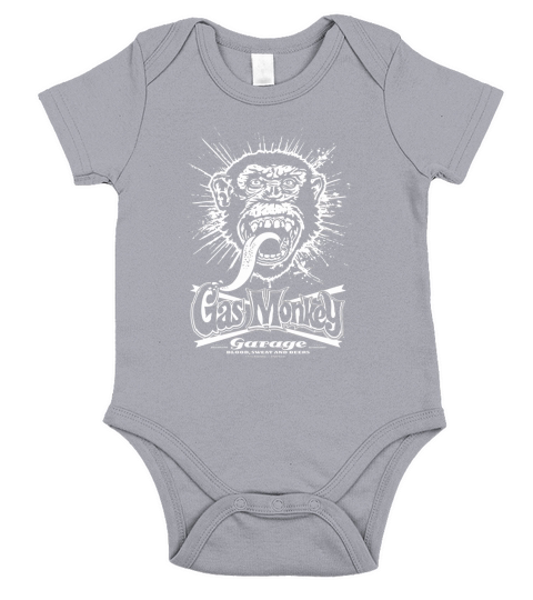 Great Gas Monkey Garage Logo Equipped Short Sleeve Baby One-Piece