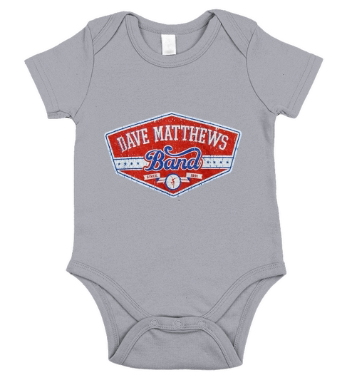 Hifi Dave Matthews Band Mens East Side Distressed Slim Fit Short Sleeve Baby One-Piece
