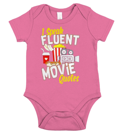 I SPEAK FLUENT MOVIE QUOTES TSHIRT Short Sleeve Baby One-Piece