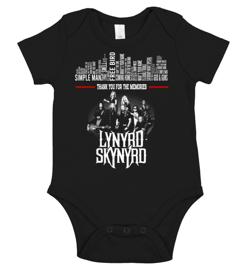 Lynyrd Skynyrd Simple Man Thank You For The Memories Short Sleeve Baby One-Piece