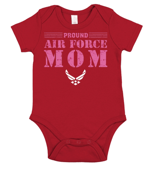 Pround Air Force Mom Tshirt Happy Mother Day T-Shirt Short Sleeve Baby One-Piece