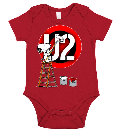 SOOPY DRAWING  U2 - Baby Onesie Short Sleeve Baby One-Piece