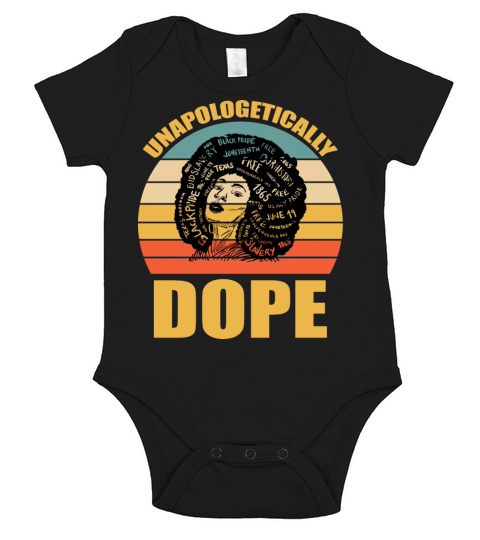 Unapologetically Dope Black Melanin Short Sleeve Baby One-Piece