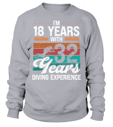 50 Year Old Scuba Diver 32 Years 50th Birthday Sweatshirt Unisex
