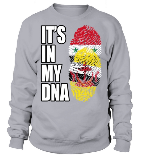 Syrian And Bruneian Vintage Heritage DNA Flag Sweatshirt Unisex