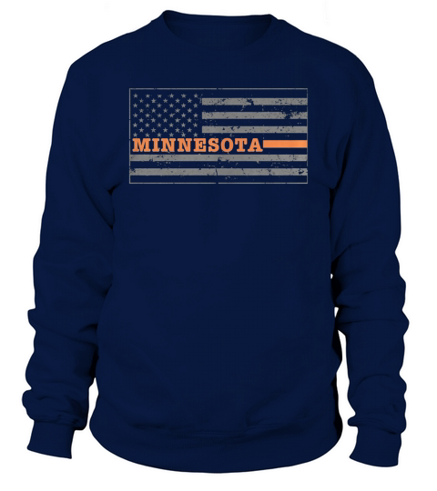 Vintage American Flag Minnesota Sweatshirt Unisex