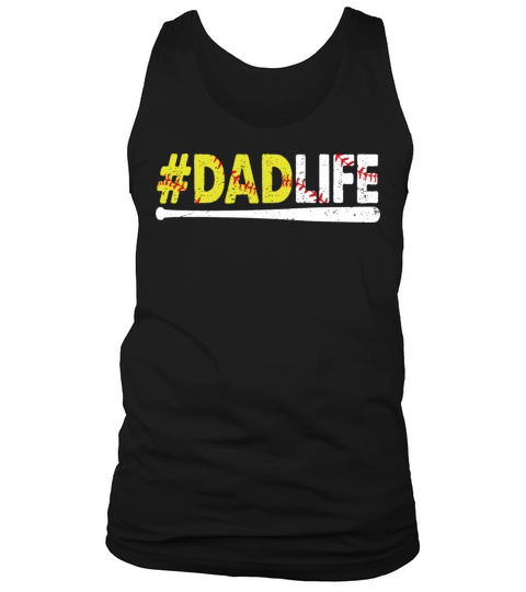 Dad Life Softball Sports Lover Fathers Day Tank Top Unisex