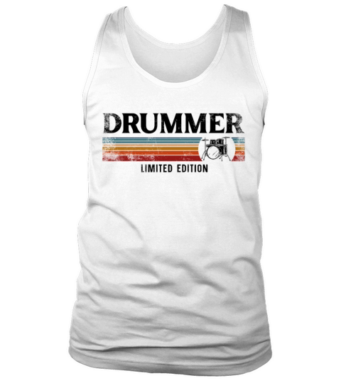 Drummer Drum Set Vintage Retro Tank Top Unisex