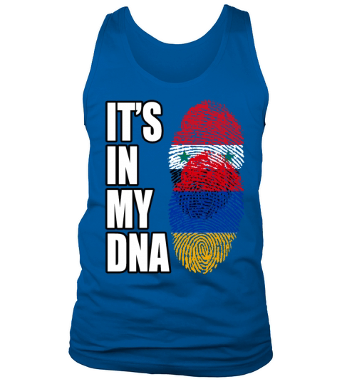 Syrian And Armenian Vintage Heritage DNA Flag Tank Top Unisex