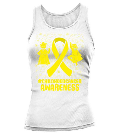 Childhood Cancer Awareness Month Gold Ribbon Tank top Woman