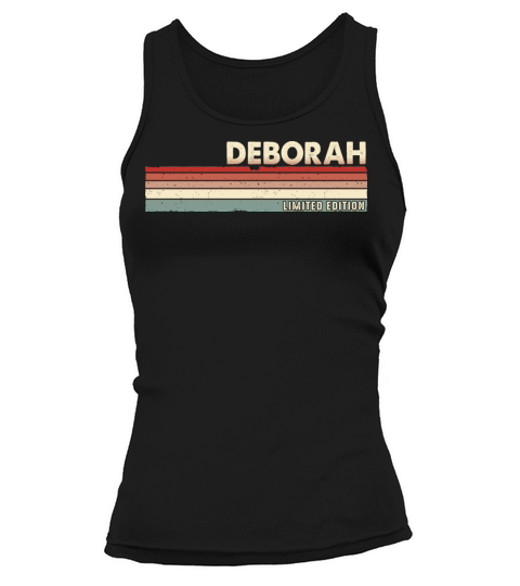 Deborah Funny Retro Vintage Name Surname 80s 90s Tank top Woman