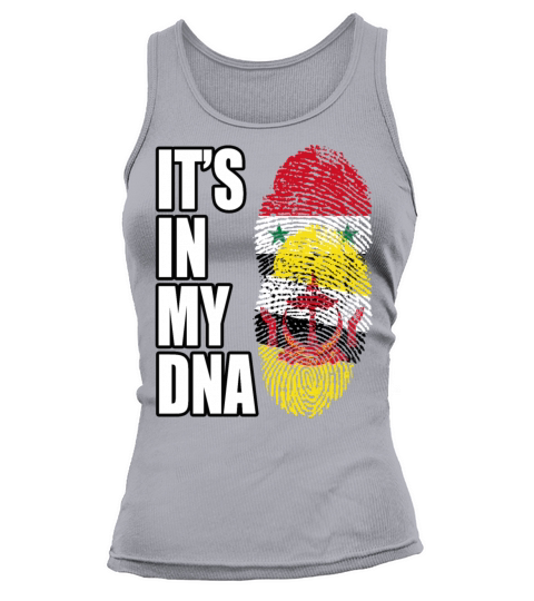 Syrian And Bruneian Vintage Heritage DNA Flag Tank top Woman