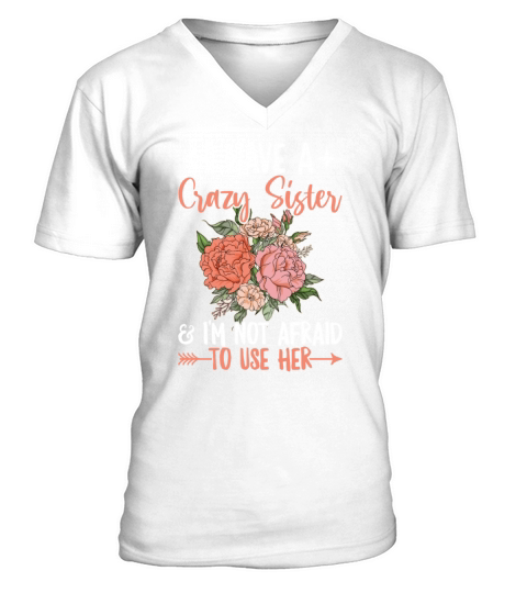 3 Sisters Matching Quote for Siblings V-Neck T-shirt