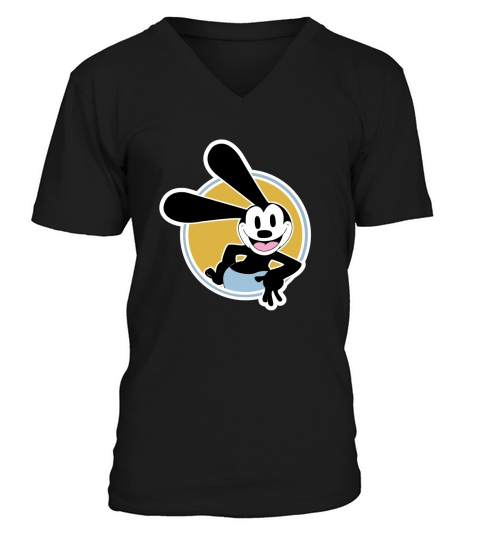 Oswald The Lucky Rabbit V-Neck T-shirt