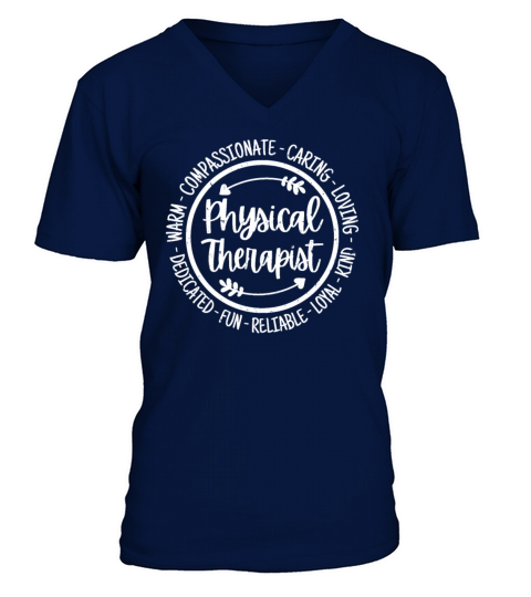 Physical Therapist PT Physiottherapy V-Neck T-shirt