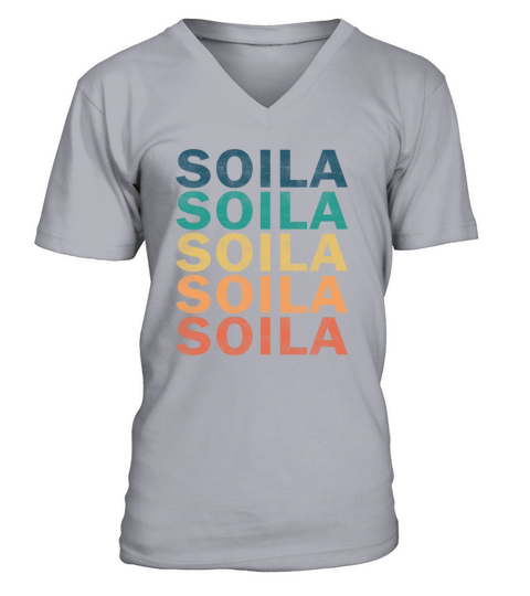 Soila Name T Shirt - Soila Vintage Retro Name Gift V-Neck T-shirt