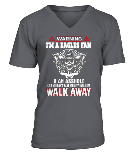 Warning Eagles fan Tshirt V-Neck T-shirt