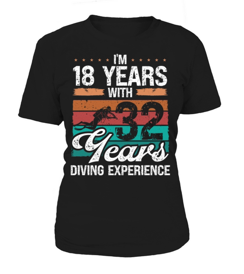 50 Year Old Scuba Diver 32 Years 50th Birthday Women's T-Shirt
