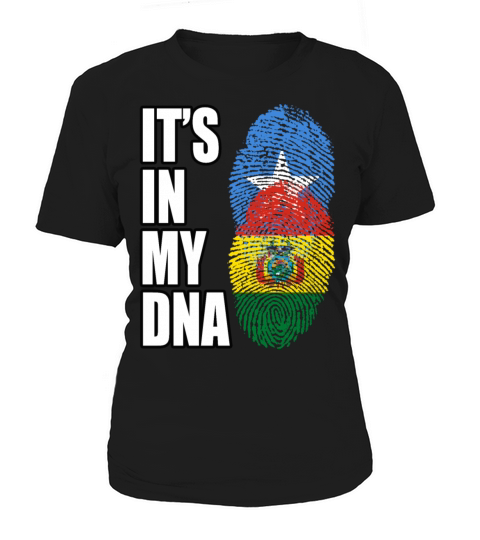 Somali And Bolivian Vintage Heritage DNA Flag Women's T-Shirt