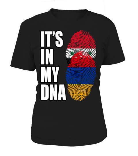 Syrian And Armenian Vintage Heritage DNA Flag Women's T-Shirt