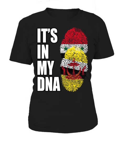 Syrian And Bruneian Vintage Heritage DNA Flag Women's T-Shirt