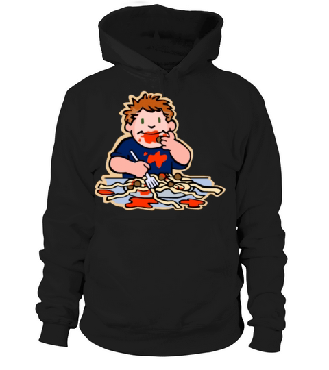 BOY EATING FOOD Hoodie Unisex