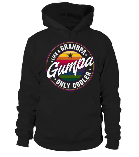 Gumpa Like A Grandpa Only Cooler Vintage Funny Gift Hoodie Unisex