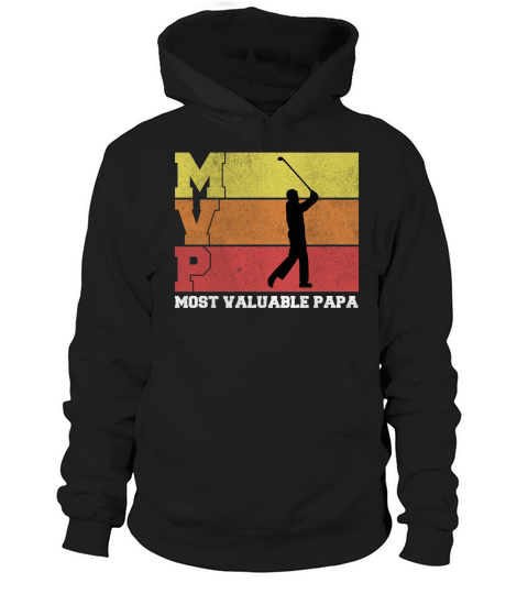 Vintage Golf Mvp Most Valuable Papa Gift For Dad 2020 Hoodie Unisex