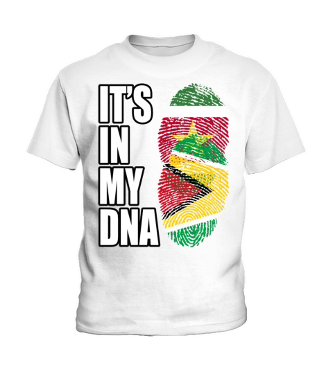 Surinamese And Guyanese Vintage Heritage DNA Flag Kids T-Shirt