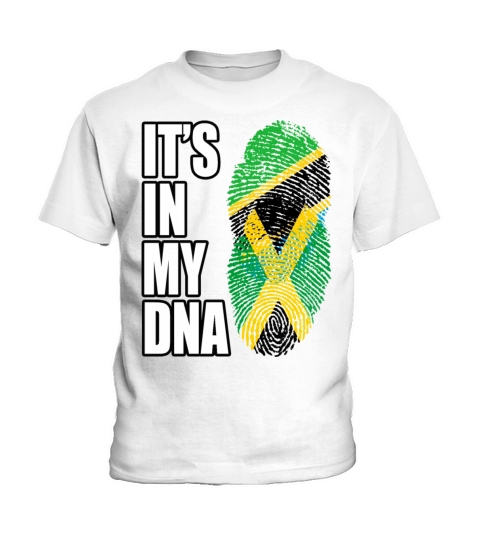 Tanzanian And Jamaican Vintage Heritage DNA Flag Kids T-Shirt