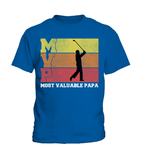 Vintage Golf Mvp Most Valuable Papa Gift For Dad 2020 Kids T-Shirt