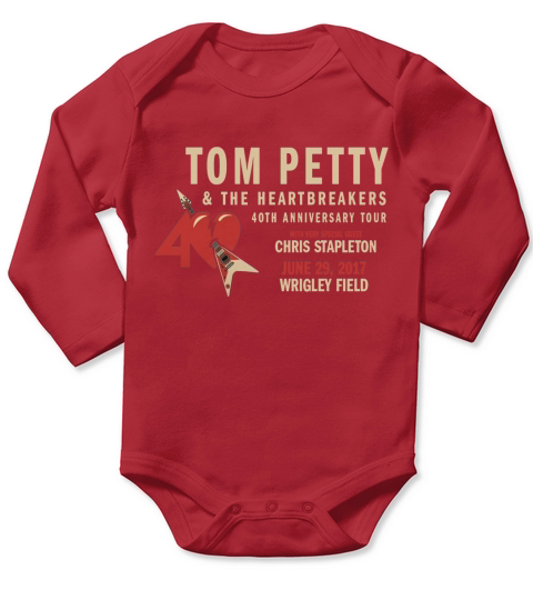 40TH ANNIVERSARY TOUR TOM PETTY Long Sleeve Baby One-Piece