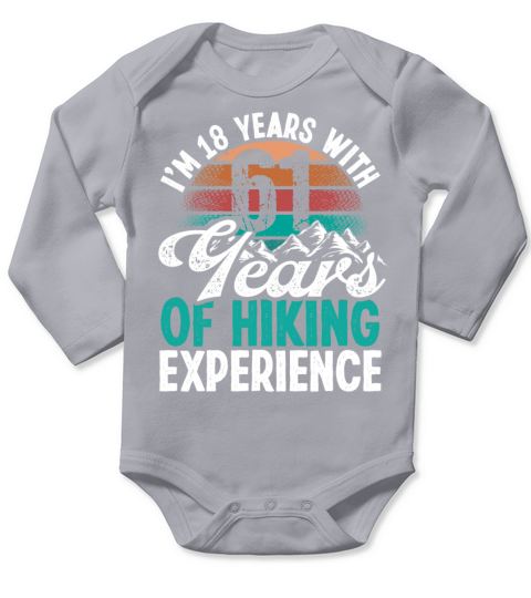 79 Years Old Hiking Mountains Vintage 79 Birthday Long Sleeve Baby One-Piece
