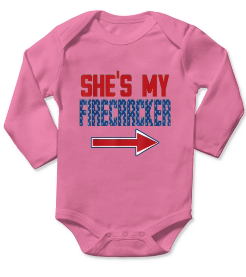 Fourth of July Couples Independence Day shirt Long Sleeve Baby One-Piece