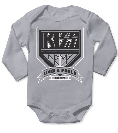 Kiss Army Long Sleeve Baby One-Piece