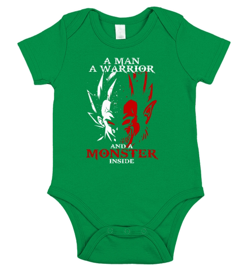 A man a warrior and a monster inside t-shirt Short Sleeve Baby One-Piece