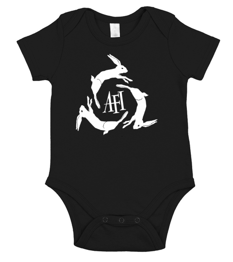 AFI Black T-Shirt Short Sleeve Baby One-Piece