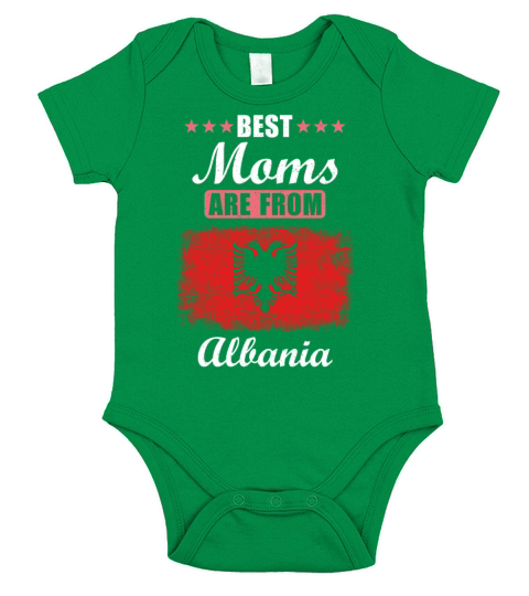 Best Moms are from Albania Short Sleeve Baby One-Piece